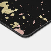 Mat Goud en Roos Gouden Vlokken Zwart (Hoek)