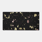 Mat Goud en Roos Gouden Vlokken Zwart (Voorkant)