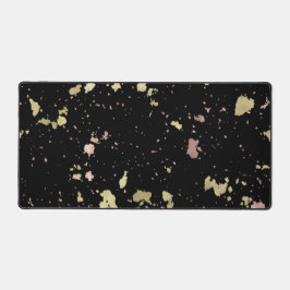 Mat Goud en Roos Gouden Vlokken Zwart