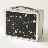 Mat Goud en Roos Gouden Vlokken Zwart (Achterkant)