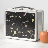 Mat Goud en Roos Gouden Vlokken Zwart (In situ)