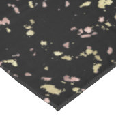 Mat Goud en Roos Gouden Vlokken Zwart Tafelkleed (Gekanteld)