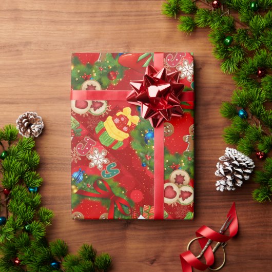 Mat inpakpapier (Feestdagen Geschenken)