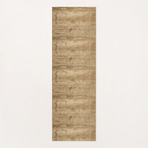 Mat met een houten patroon.