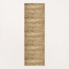 Mat met een houten patroon.