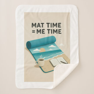 Mat Time=Me Time Sherpa Deken