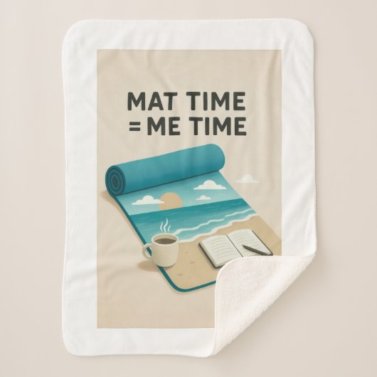 Mat Time=Me Time Sherpa Deken (Voorkant)