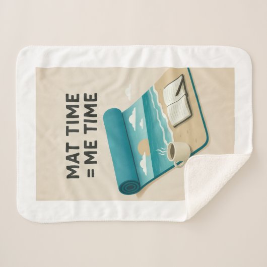Mat Time=Me Time Sherpa Deken (Voorkant (horizontaal))