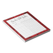 Mat Turkey Rozen Minimal Script Habit Tracker Notitieblok (Schuin)