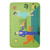 Mat uit de midden van de eeuw Moderne paarse paard (Voorkant Verticaal)