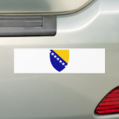 Mat van Bosnië en Herzegovina BA Bumpersticker (Op auto)