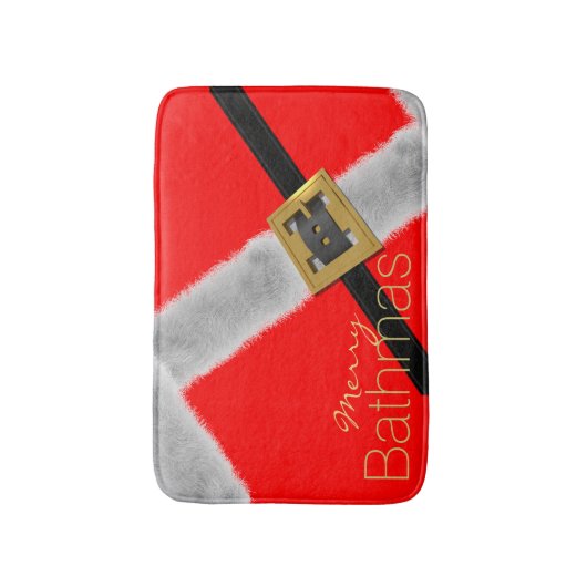 Mat van de moderne Santa Festive Red en White Bath (Voorkant Verticaal)