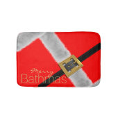 Mat van de moderne Santa Festive Red en White Bath (Voorkant)