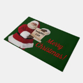 Mat van deur van de Naughty List van de Kerstman (Schuin)