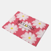 Mat van Floral met maaltijd bloemen en aangepaste  (Schuin)