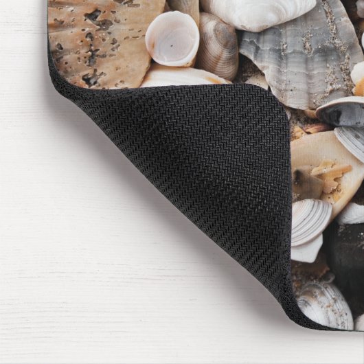 Mat van gemengde zeeschelpdieren muismat (Hoek)