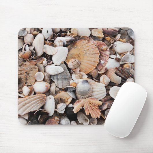 Mat van gemengde zeeschelpdieren muismat (Met muis)