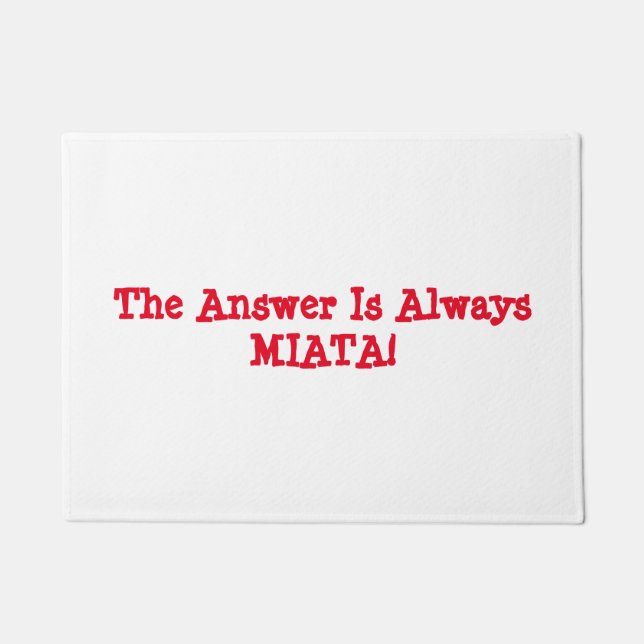 Mat van Miata door Matt: "Het antwoord is altijd M (Voorkant)