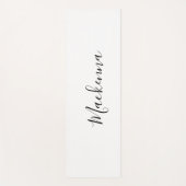 Mat van modern Chic Monogram Zwart Manuscript Whit (Voorkant)