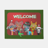 Mat voor de deur van Quirky Alpaca (Voorkant)