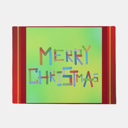 Mat voor prettige kerstdeuren (Voorkant)