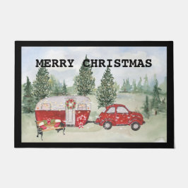 Mat voor prettige kerstdeuren