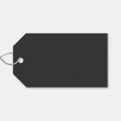 Mat Zwart Professioneel Eenvoudig Modern Eerlijk Cadeaulabel (Achterkant Horizontaal)