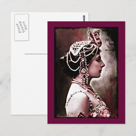 Mata Hari 1910 Briefkaart (Voorkant / Achterkant)