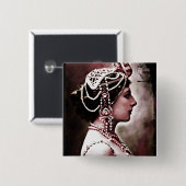 Mata Hari 1910 Vierkante Button 5,1 Cm (Voorkant /achterkant)