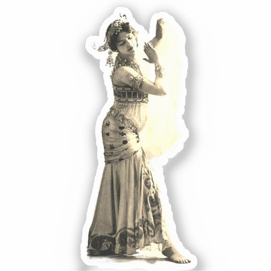 Mata Hari  Aufkleber Sticker (Voorkant)