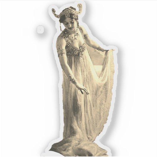Mata Hari  Aufkleber Sticker (Voorkant)