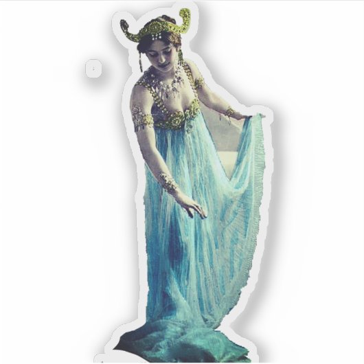 Mata Hari  Aufkleber Sticker (Voorkant)