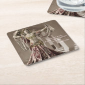 Mata Hari Bellydans Dancer Quote Kartonnen Onderzetters (Schuin)