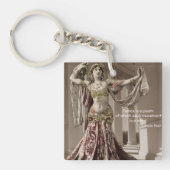 Mata Hari  Bellydans Dancer Quote Sleutelhanger (voorkant)