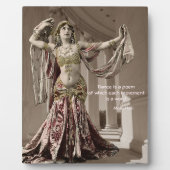 Mata Hari  Bellydans Quote Fotoplaat (Voorkant)