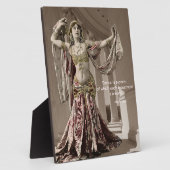 Mata Hari  Bellydans Quote Fotoplaat (Zijkant)