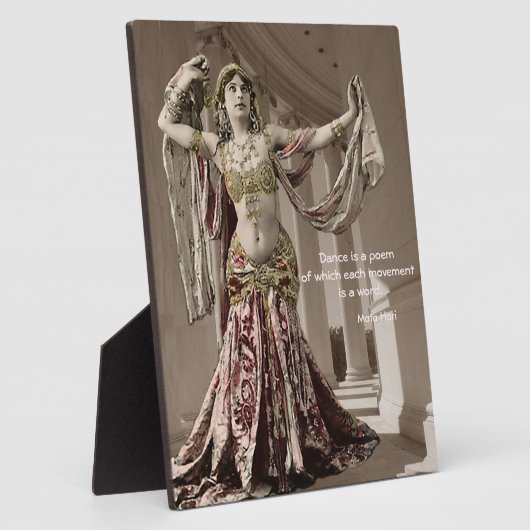 Mata Hari  Bellydans Quote Fotoplaat (Zijkant)