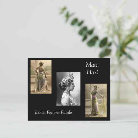 Mata Hari Briefkaart (Staand voorkant)