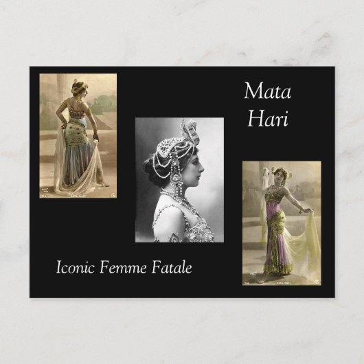 Mata Hari Briefkaart (Voorkant)
