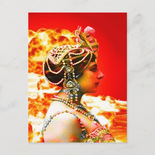 Mata Hari Briefkaart (Voorkant)