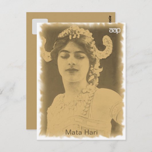 Mata Hari Briefkaart (Voorkant / Achterkant)