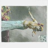 Mata Hari-Briefkaart Fleece Deken (Voorkant (Horizontaal))