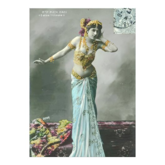  Mata Hari-Briefkaart Foto Afdruk (Voorkant)