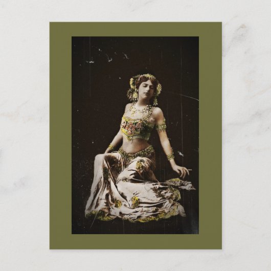 Mata Hari in Harem Costume Briefkaart (Voorkant)