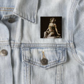 Mata Hari in Harem Costume Vierkante Button 5,1 Cm (In situ)