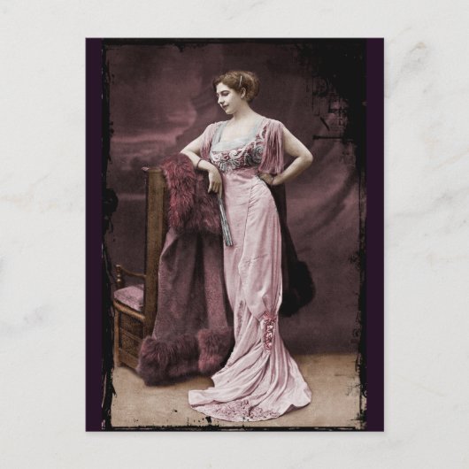 Mata Hari in het theater Briefkaart (Voorkant)
