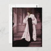 Mata Hari in White Fur Coat Briefkaart (Voorkant / Achterkant)