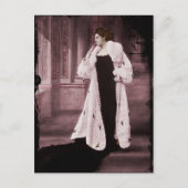 Mata Hari in White Fur Coat Briefkaart (Voorkant)