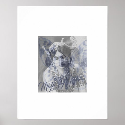 Mata Hari – Margaretha Geertruida – butterfly Poster (Voorkant)