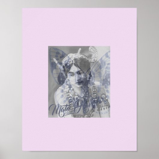 Mata Hari - Margaretha Geertruida - butterfly Poster (Voorkant)